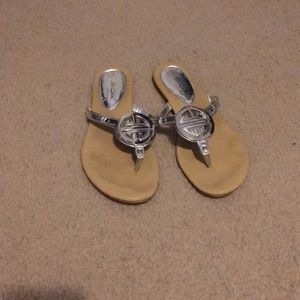 Silver sandals
